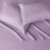 imageAmazon Basics Lightweight Super Soft WrinkleFree Easy Care Microfiber 4Piece Bed Sheet Set with 14Inch Deep Pockets Full Bright White SolidFrosted Lavender