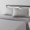 imageAmazon Basics Lightweight Super Soft WrinkleFree Easy Care Microfiber 4Piece Bed Sheet Set with 14Inch Deep Pockets Full Bright White SolidGray Arrows