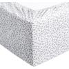 imageAmazon Basics Lightweight Super Soft WrinkleFree Easy Care Microfiber 4Piece Bed Sheet Set with 14Inch Deep Pockets Full Bright White SolidGray Cheetah