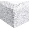 imageAmazon Basics Lightweight Super Soft WrinkleFree Easy Care Microfiber 4Piece Bed Sheet Set with 14Inch Deep Pockets Full Bright White SolidGray Cheetah