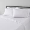 imageAmazon Basics Lightweight Super Soft WrinkleFree Easy Care Microfiber 4Piece Bed Sheet Set with 14Inch Deep Pockets Full Bright White SolidGray Crosshatch