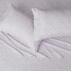 imageAmazon Basics Lightweight Super Soft WrinkleFree Easy Care Microfiber 4Piece Bed Sheet Set with 14Inch Deep Pockets Full Bright White SolidLavender Paisley