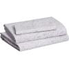 imageAmazon Basics Lightweight Super Soft WrinkleFree Easy Care Microfiber 4Piece Bed Sheet Set with 14Inch Deep Pockets Full Bright White SolidLavender Paisley