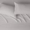 imageAmazon Basics Lightweight Super Soft WrinkleFree Easy Care Microfiber 4Piece Bed Sheet Set with 14Inch Deep Pockets Full Bright White SolidLight Gray