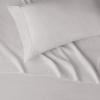 imageAmazon Basics Lightweight Super Soft WrinkleFree Easy Care Microfiber 4Piece Bed Sheet Set with 14Inch Deep Pockets Full Bright White SolidLight Gray