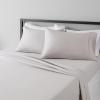 imageAmazon Basics Lightweight Super Soft WrinkleFree Easy Care Microfiber 4Piece Bed Sheet Set with 14Inch Deep Pockets Full Bright White SolidLight Gray