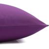 imageAmazon Basics Lightweight Super Soft WrinkleFree Easy Care Microfiber 4Piece Bed Sheet Set with 14Inch Deep Pockets Full Bright White SolidPlum