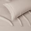 imageAmazon Basics Lightweight Super Soft WrinkleFree Easy Care Microfiber 4Piece Bed Sheet Set with 14Inch Deep Pockets Full Bright White SolidTaupe