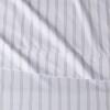 imageAmazon Basics Lightweight Super Soft WrinkleFree Easy Care Microfiber 4Piece Bed Sheet Set with 14Inch Deep Pockets Full Bright White SolidTaupe Stripe