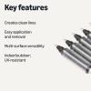 imageAmazon Basics Liquid Ink Rollerball Pens FineTip 07mm Black 12Pack 508 in x 047 in x 035 in