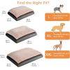 imageAmazon Basics Living Room Couch Dog Bed with Premium Foam PressureRelief Support for Dogs up to 90lbs Machine Washable Cover Extra Large Sized 44quot x 35quot GreyGrey