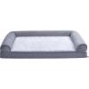 imageAmazon Basics Living Room Couch Dog Bed with Premium Foam PressureRelief Support for Dogs up to 90lbs Machine Washable Cover Extra Large Sized 44quot x 35quot GreyGrey