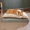 imageAmazon Basics Living Room Couch Dog Bed with Premium Foam PressureRelief Support for Dogs up to 90lbs Machine Washable Cover Extra Large Sized 44quot x 35quot GreyGrey
