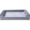 imageAmazon Basics Living Room Couch Dog Bed with Premium Foam PressureRelief Support for Dogs up to 90lbs Machine Washable Cover Extra Large Sized 44quot x 35quot GreyGrey