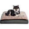 imageAmazon Basics Living Room Couch Dog Bed with Premium Foam PressureRelief Support for Dogs up to 90lbs Machine Washable Cover Extra Large Sized 44quot x 35quot GreyGrey