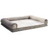 imageAmazon Basics Living Room Couch Dog Bed with Premium Foam PressureRelief Support for Dogs up to 90lbs Machine Washable Cover Extra Large Sized 44quot x 35quot GreyBrown