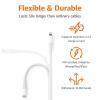 imageAmazon Basics MFi Certified USBA to Lightning Charger Cable for Apple iPhone iPad 10 Feet BlackWhite