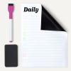 imageAmazon Basics Magnetic Dry Erase Board Fridge WhiteBoard Sheet 20quot x13quot 2 Markers and EraserWhite