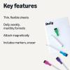 imageAmazon Basics Magnetic Dry Erase Board Fridge WhiteBoard Sheet 20quot x13quot 2 Markers and EraserWhite