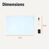 imageAmazon Basics Magnetic Dry Erase Board Fridge WhiteBoard Sheet 20quot x13quot 2 Markers and EraserWhite