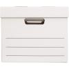 imageAmazon Basics Medium Duty StorageFiling Boxes With Lid and Handles LegalLetter Size 12Pack White 162quot L x 125quot W x 105quot H12Pack