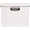 imageAmazon Basics Medium Duty StorageFiling Boxes With Lid and Handles LegalLetter Size 12Pack White 162quot L x 125quot W x 105quot H20Pack
