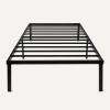 imageAmazon Basics Metal Bed Frame NonFoldable Platform Bed Easy Assembly Twin 39W x 75L x 14H in Black