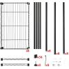 imageAmazon Basics Metal Hanging Storage Organizer Rack Wardrobe with Shelves 45L x 14W x 76H70W x18D x 76H inch