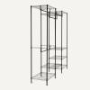 imageAmazon Basics Metal Hanging Storage Organizer Rack Wardrobe with Shelves 45L x 14W x 76H70W x18D x 76H inch