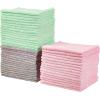 imageAmazon Basics Microfiber Cleaning Cloths NonAbrasive Reusable and Washable Pack of 36 BlueWhiteYellow 16quot x 12quotGreenGrayPink