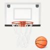 imageAmazon Basics Mini Indoor Basketball Hoop Over The Door Backboard and Rim 18quot x 12quot