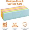 imageAmazon Basics Mini Rectangular Sticky Notes 15x2 Inches Bright Colors SelfStick Pads Easy to Post for Home Office Notebook 70 sheetsPad Pack of 24