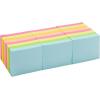 imageAmazon Basics Mini Rectangular Sticky Notes 15x2 Inches Bright Colors SelfStick Pads Easy to Post for Home Office Notebook 70 sheetsPad Pack of 24