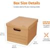 imageAmazon Basics Moving Boxes with Handles and Lids 15x10x12 in Brown 20 PackBrown