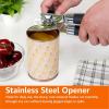 imageAmazon Basics Multifunction Manual Can Opener and Bottle Opener 22 cm Black Soft Grip Dual Handle