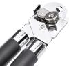 imageAmazon Basics Multifunction Manual Can Opener and Bottle Opener 22 cm Black Soft Grip Dual Handle