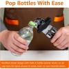 imageAmazon Basics Multifunction Manual Can Opener and Bottle Opener 22 cm Black Soft Grip Dual Handle
