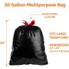 imageAmazon Basics Multipurpose Drawstring Trash Bags 30 Gallon 50 Count Previously Solimo20 Count Pack of 1