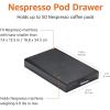 imageAmazon Basics Nespresso OriginalLine Coffee Pod with 1 Storage Drawer Holder 50 Capsule Capacity Black50 Capsule Capacity
