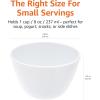 imageAmazon Basics Nesting Melamine Mixing Round Bowl with Lid and NonSlip Base 5 Sizes Blue and White Floral Set of 10 4 quarts 3 1516quot7 916quot8 78quot10quot11 14quotWhite
