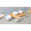 imageAmazon Basics Nesting Melamine Mixing Round Bowl with Lid and NonSlip Base 5 Sizes Blue and White Floral Set of 10 4 quarts 3 1516quot7 916quot8 78quot10quot11 14quotWhite