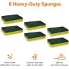 imageAmazon Basics NonScratch Sponges 6PackHeavy Duty