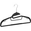 imageAmazon Basics Nonslip Heavy Duty Plastic Hanger with Rubber and Horizontal Bar Pack of 50 Gray
