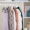 imageAmazon Basics Nonslip Heavy Duty Plastic Hanger with Rubber and Horizontal Bar Pack of 50 Gray