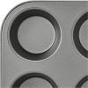 imageAmazon Basics Nonstick Round Muffin Baking Pan 12 Cups Set of 2 Gray 139x1055x122quot139x1055x122
