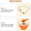 imageAmazon Basics Number 4 Cone Coffee Filters for 812 Cup Coffee Makers White 100 Count812 Cup