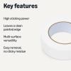 imageAmazon Basics Original MultiSurface Masking Tape White 141 inches x 60 Yards 1 Roll141