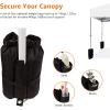 imageAmazon Basics Outdoor Pop Up 10 x 10 Canopy Tent for Events Portable with Easy Setup Includes Wheeled Carry Bag 8 Pegs 4 Ropes 4 Weighted Bags BlueWhite