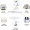 imageAmazon Basics Outdoor Pop Up 10 x 10 Canopy Tent for Events Portable with Easy Setup Includes Wheeled Carry Bag 8 Pegs 4 Ropes 4 Weighted Bags BlueWhite