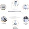 imageAmazon Basics Outdoor Pop Up 10 x 10 Canopy Tent for Events Portable with Easy Setup Includes Wheeled Carry Bag 8 Pegs 4 Ropes 4 Weighted Bags BlueWhite